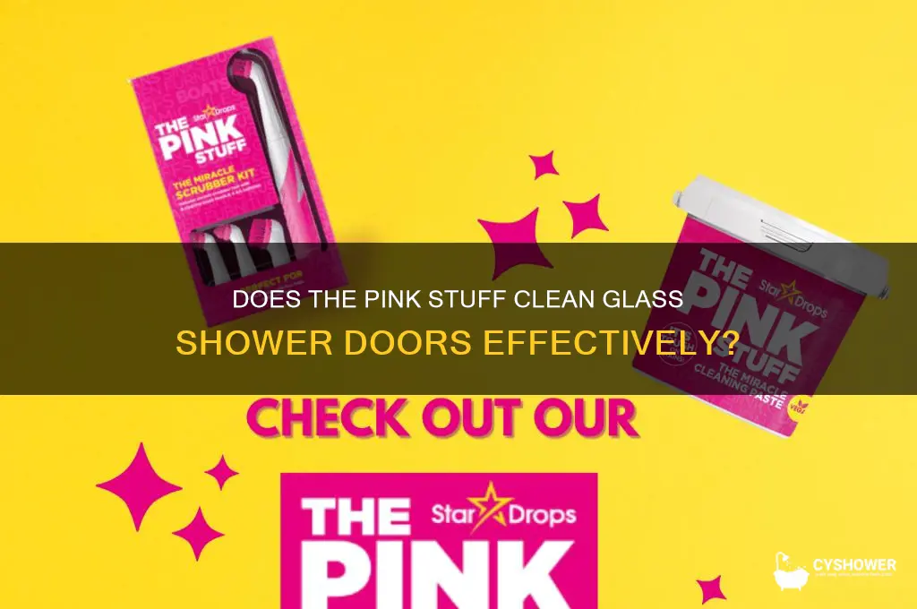 does the pink stuff work on glass shower doors