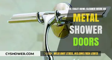 Can Toilet Bowl Cleaner Safely Clean Metal Shower Doors?