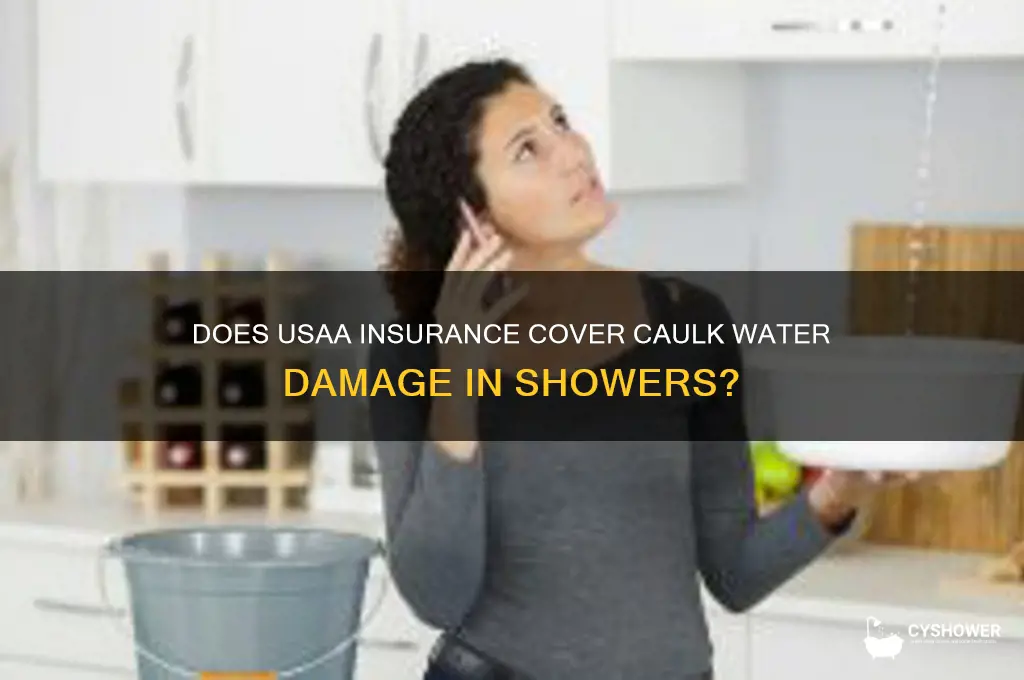 does usaa cover caulk water damage leak shower