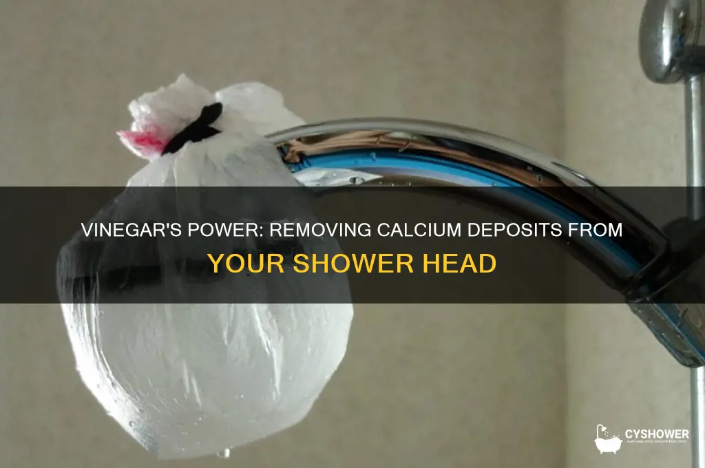 does vinegar clean calcuim deposites on shower head