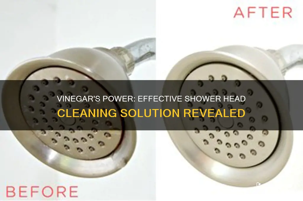 does vinegar clean shower heads