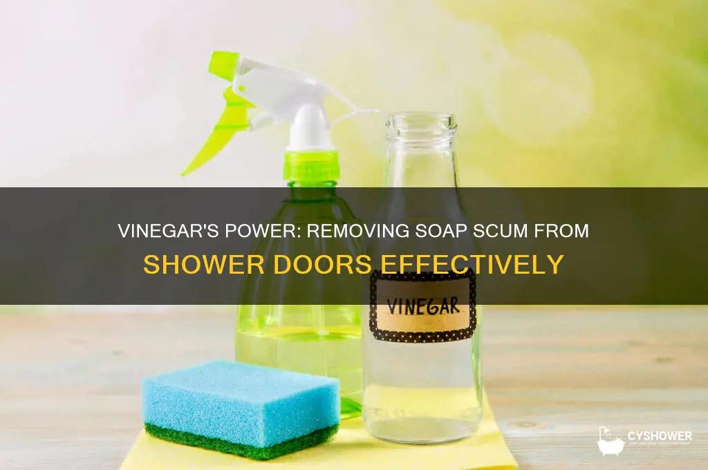 does vinegar remove soap scum from shower doors