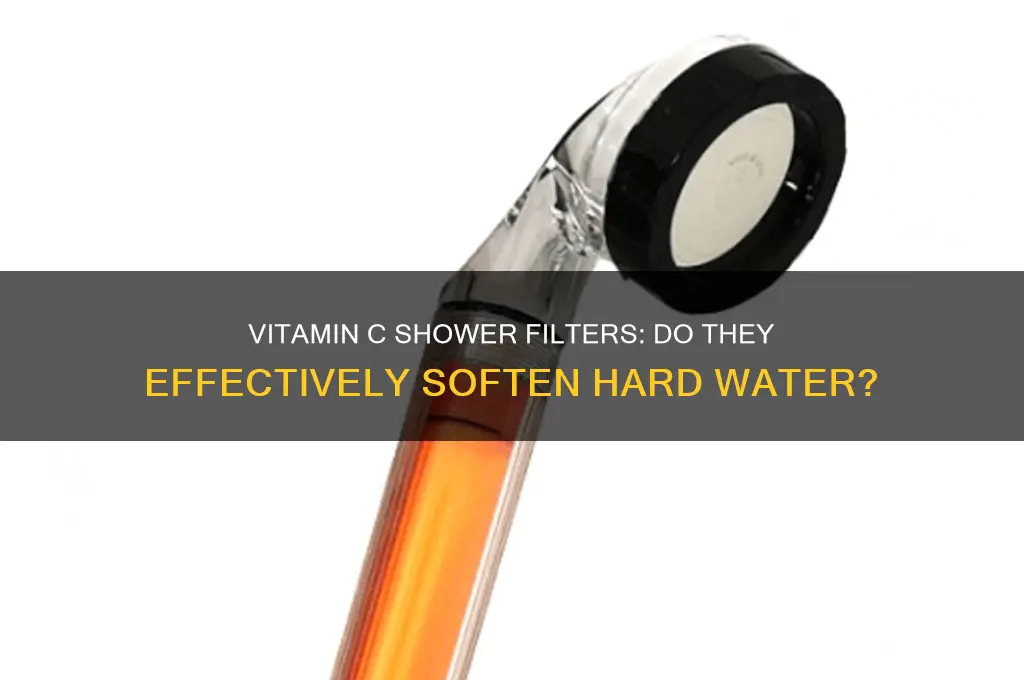 does vitamin c shower filter soften water