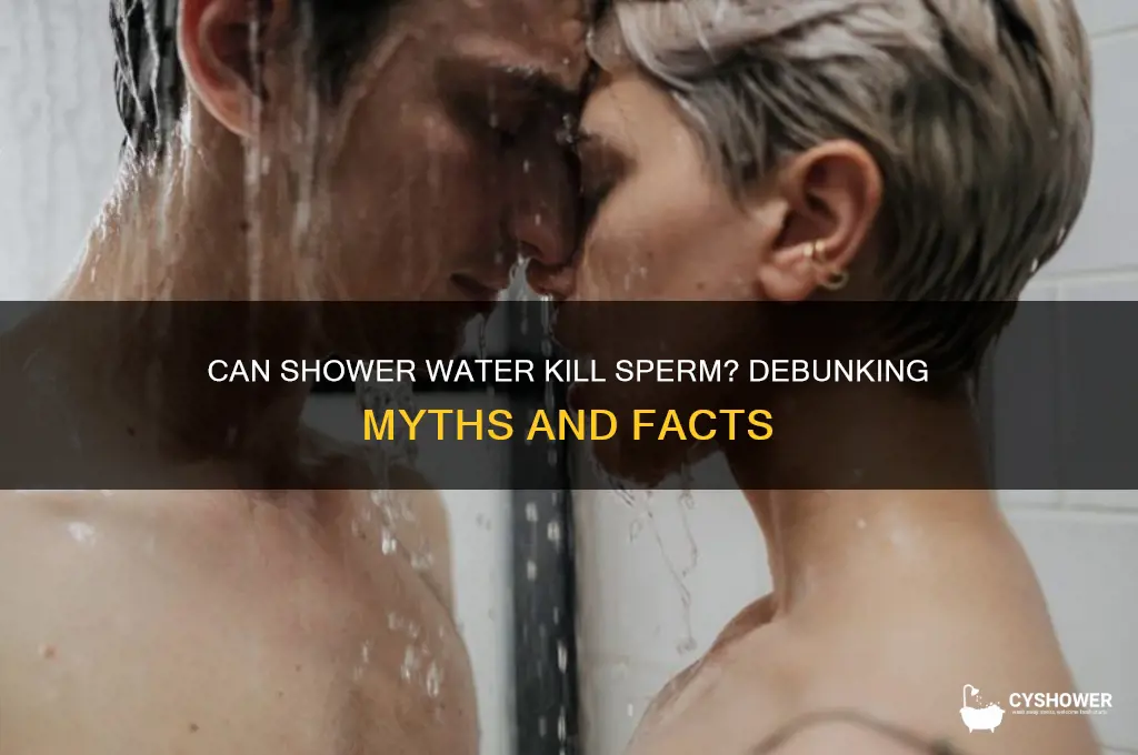 does water kill sperm shower