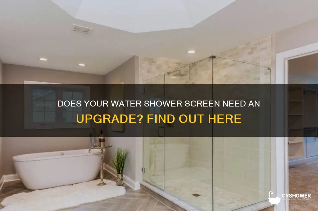 does water shower screen