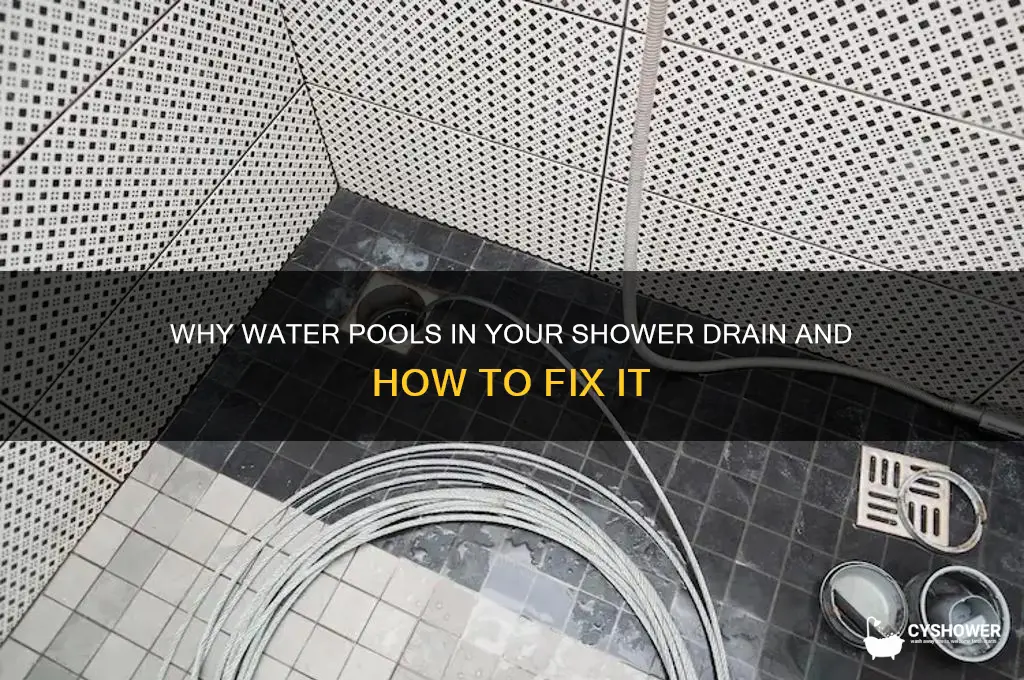 does water sit in shower drain