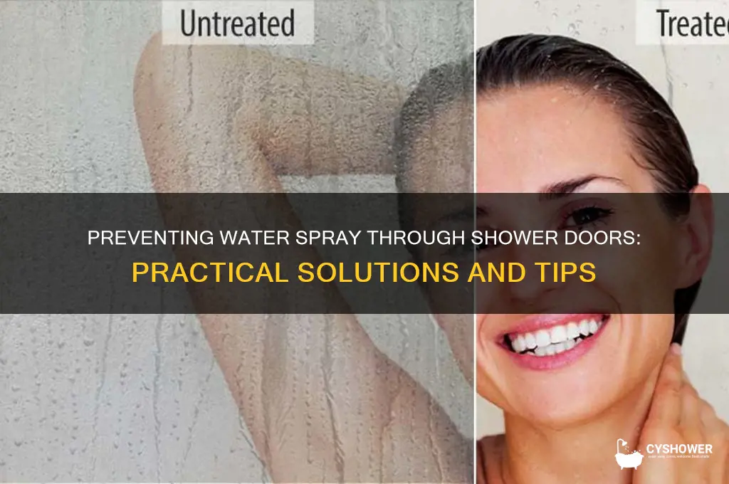 does water spray through shower doors