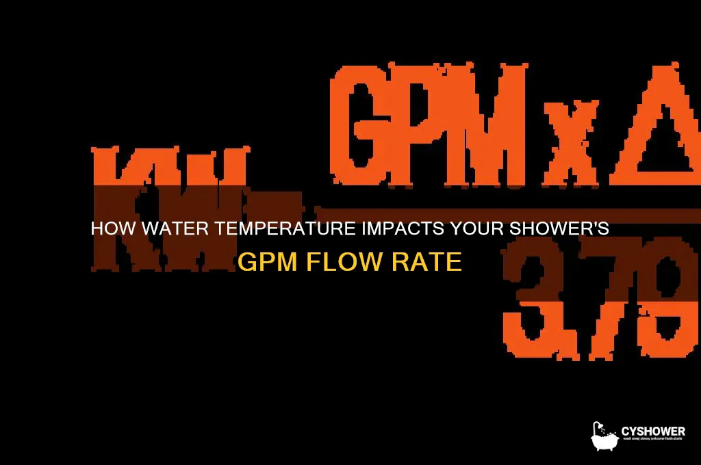 does water temperature affect gpm shower