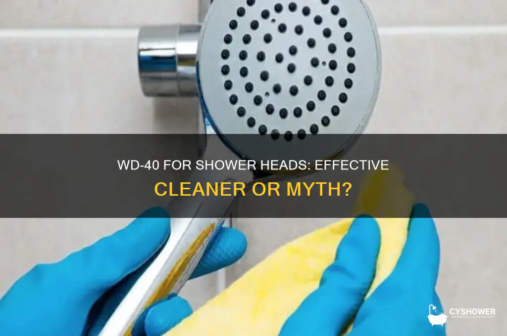 does wd 40 clean shower heads