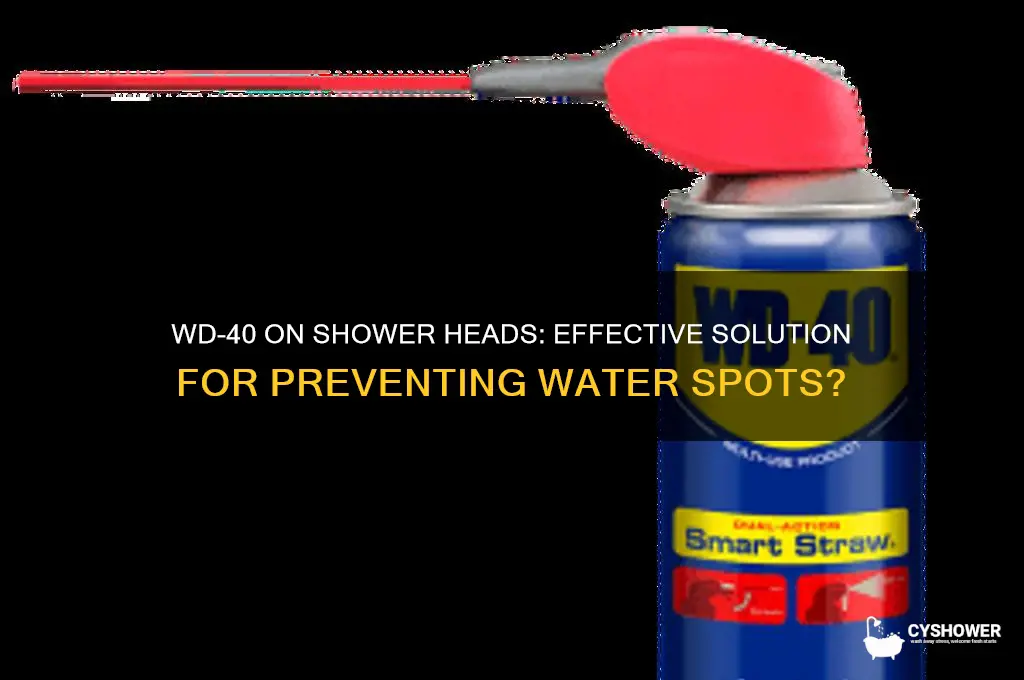 does wd 40 on shower head stop water spots