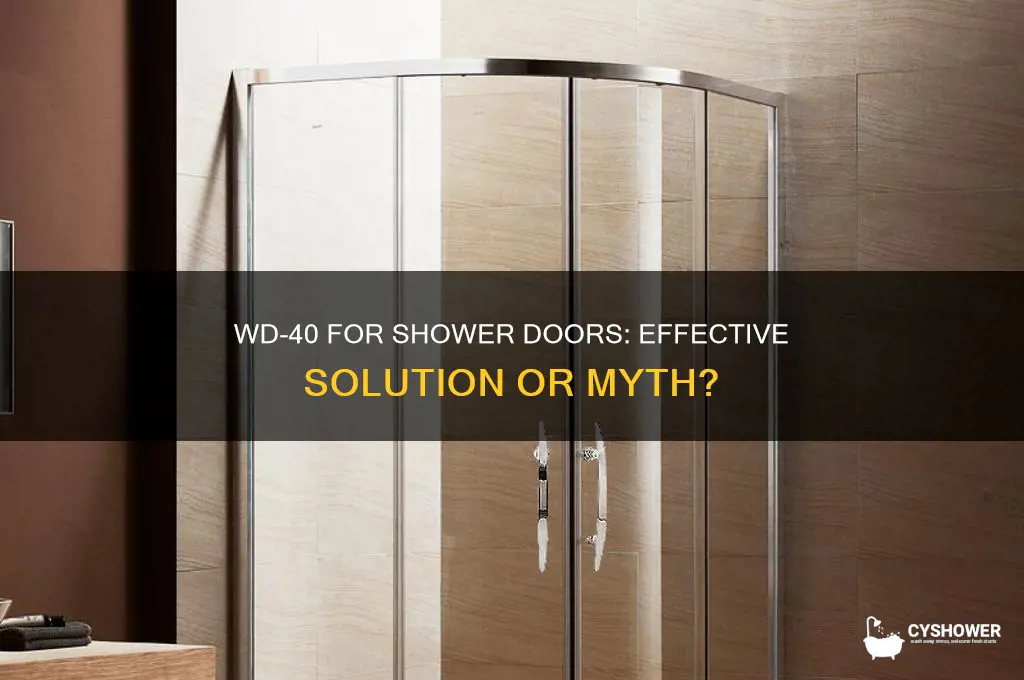 does wd 40 work on shower doors