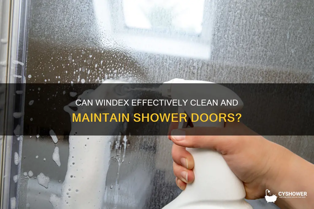 does windex work on shower doors