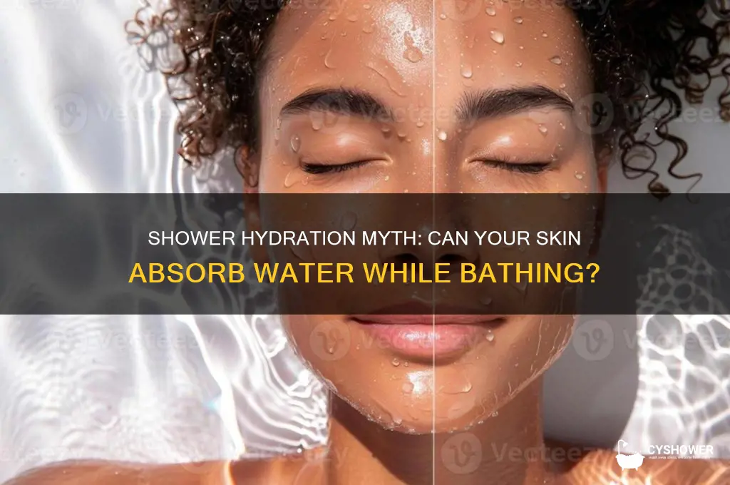 does your body absorb water in the shower