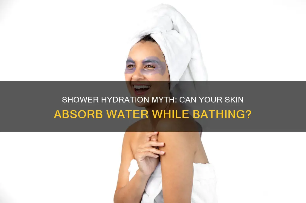 does your body absorb water when you take a shower