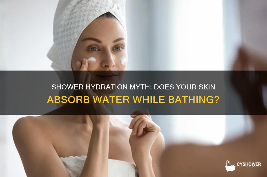does your body soak up water in the shower