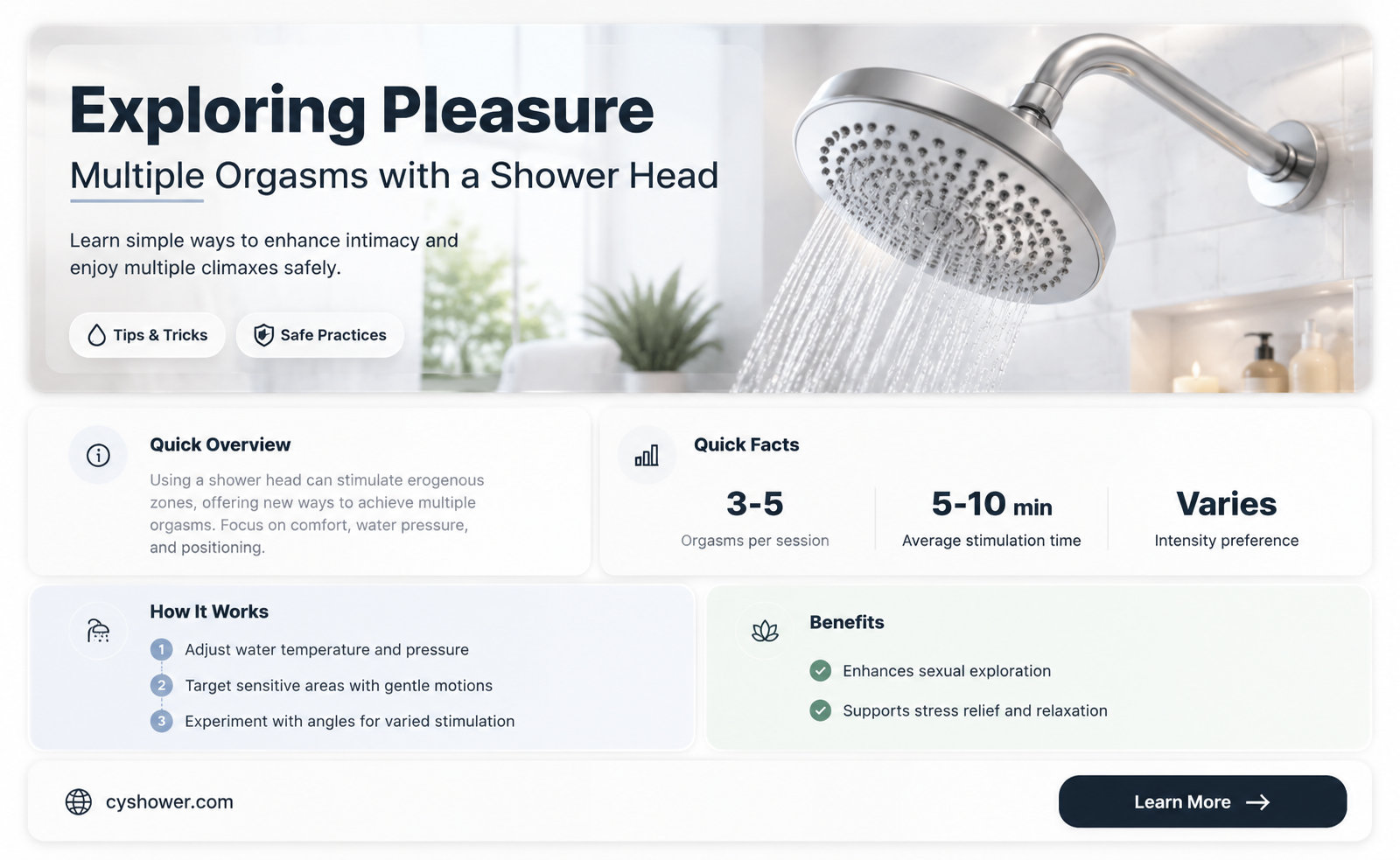 can i have multiple orgasms with the shower head