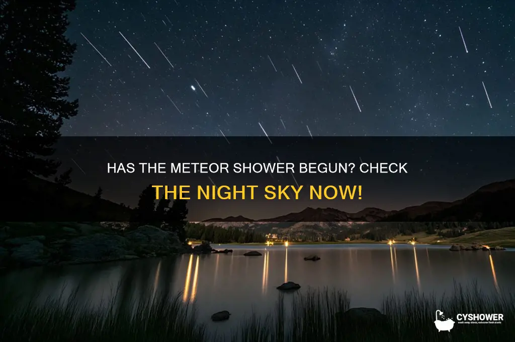 has the meteor shower started