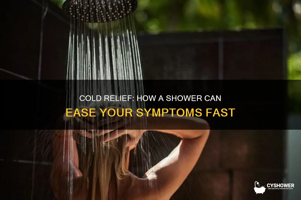 have a cold take a shower