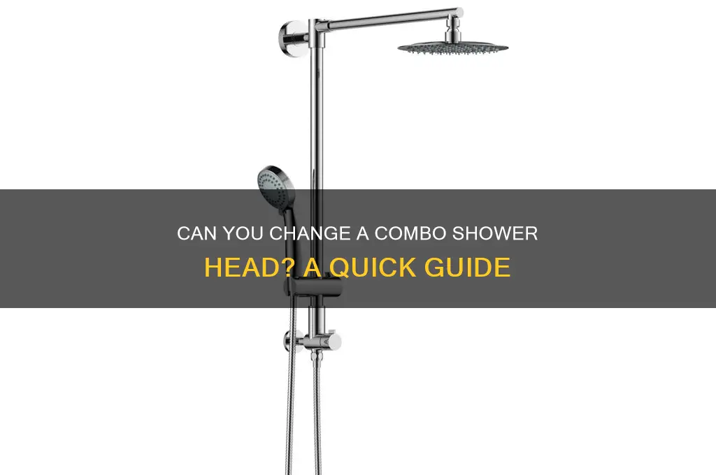 have a combo shower head can i change the showerhead