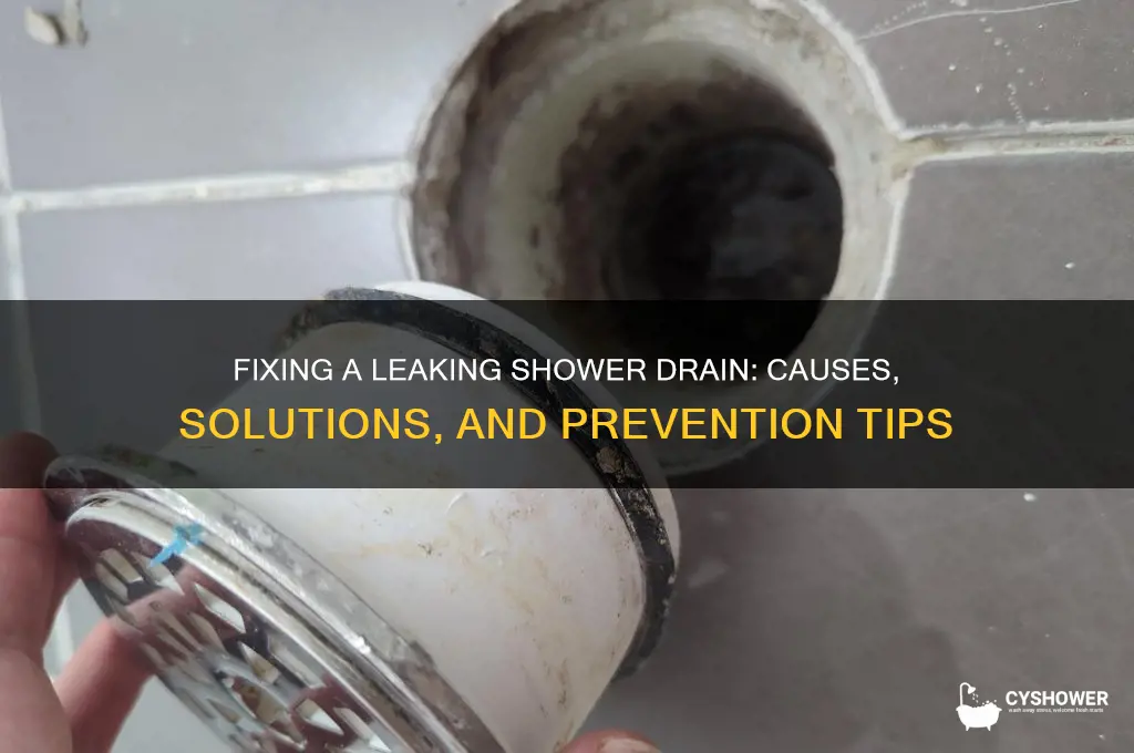 have a leaking around shower drain