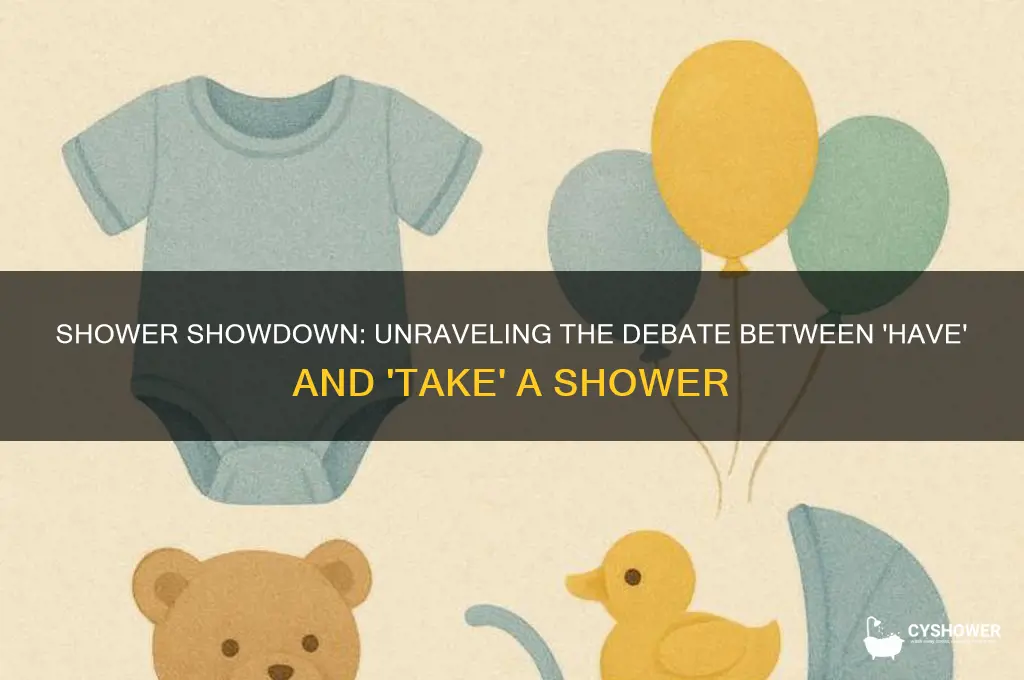 have a shower vs take a shower
