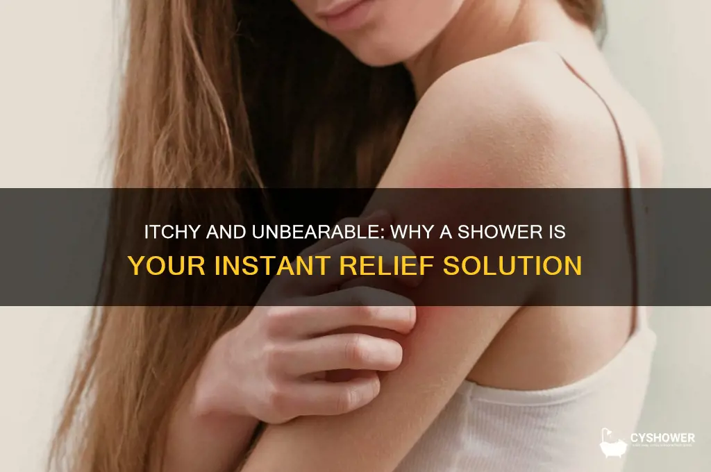 have to take a shower because im so itcy