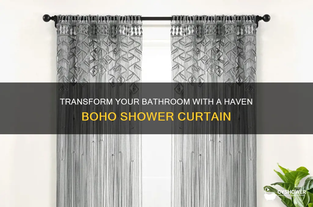 haven boho shower curtain