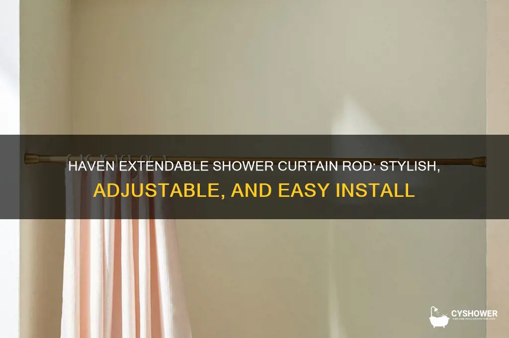 haven extendable shower curtain rod