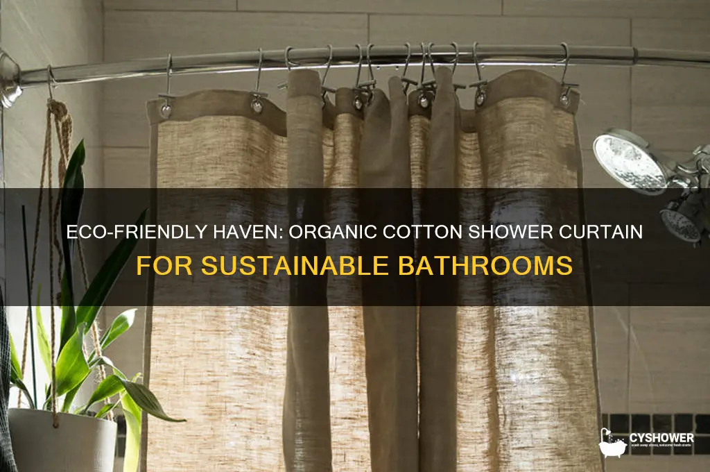 haven organic cotton shower curtain