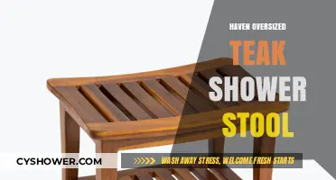 Oversized Teak Shower Stool: A Haven for Comfort and Style