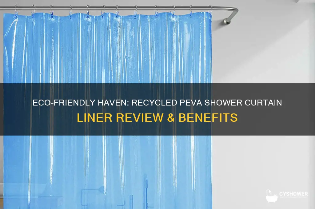 haven recycled peva shower curtain liner