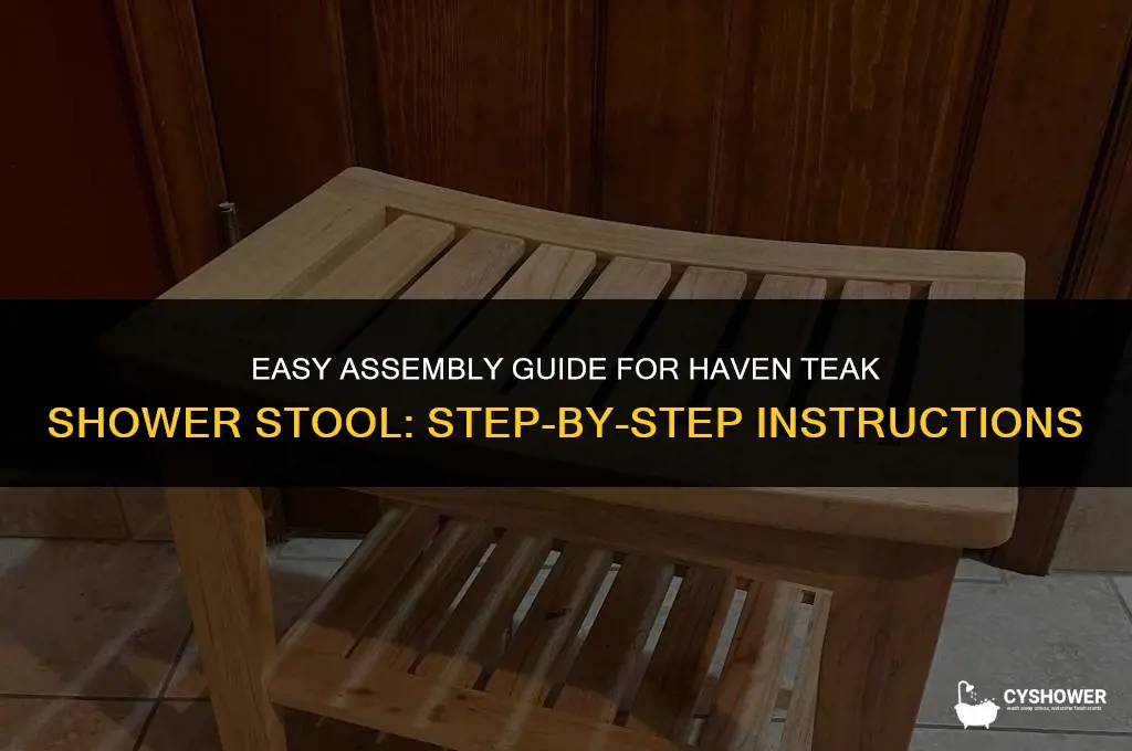 haven teak shower stool assembly instructions