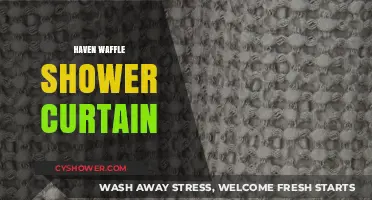 Haven Waffle Shower Curtain: Stylish Bathroom Upgrade for Modern Homes