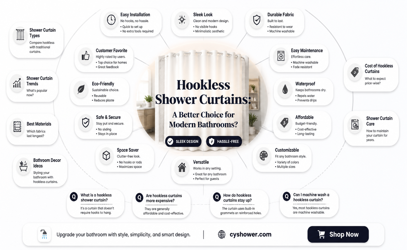 are hookless shower curtains better