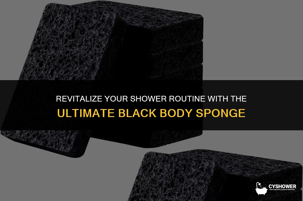 hora shower body sponge black