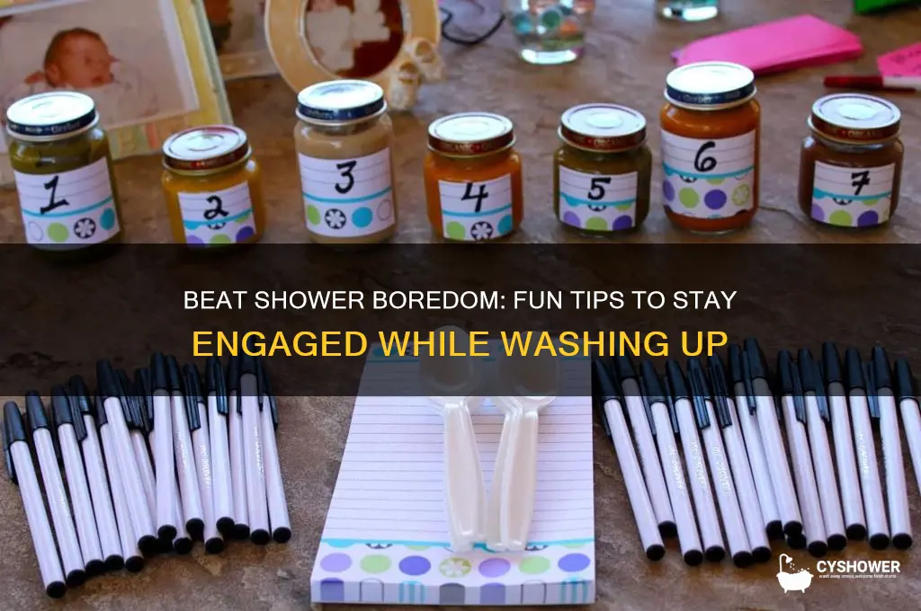 how 2 not get bored in the shower