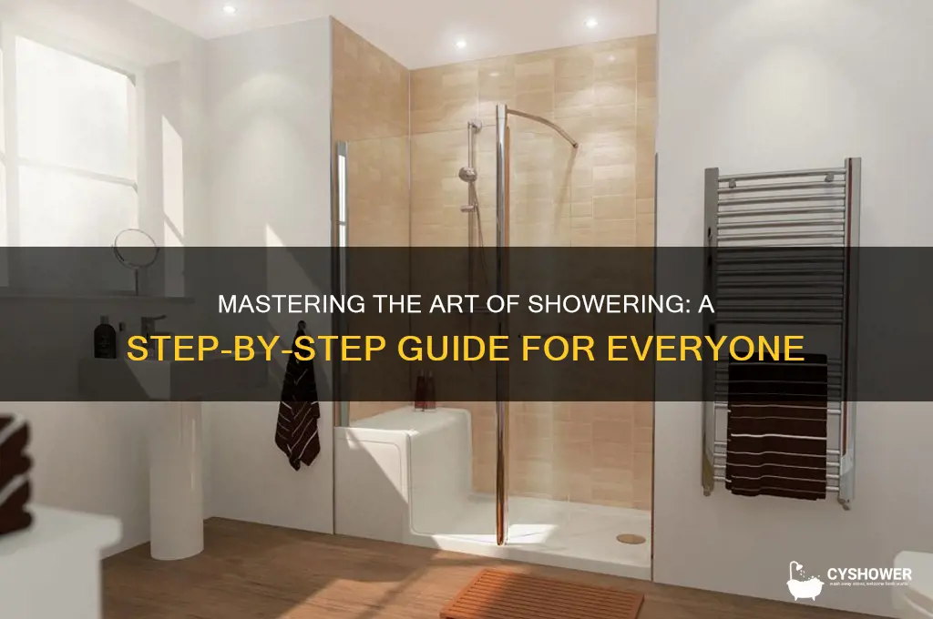 how 2 take a shower