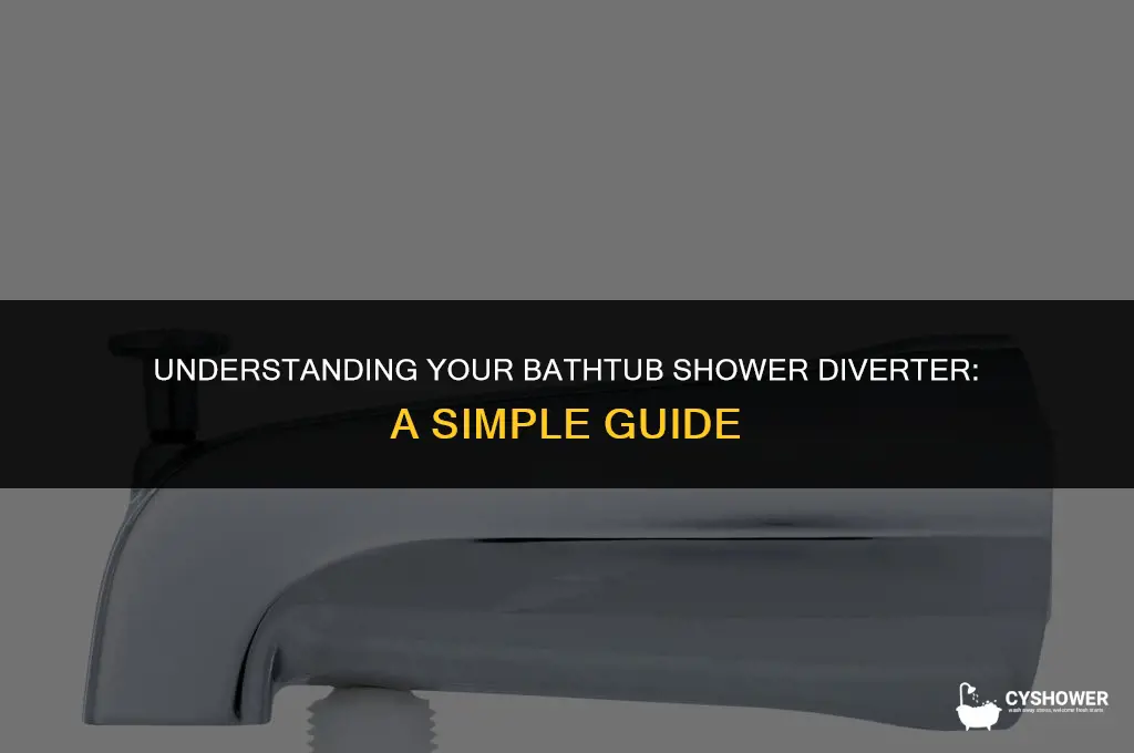 how a bathtub shower diverter works