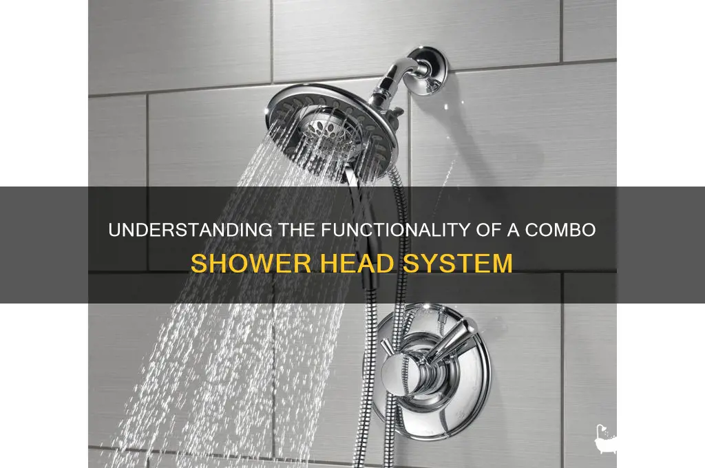 how a combo shower head works