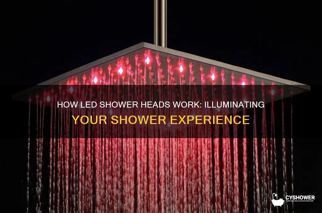 how a led shower head works