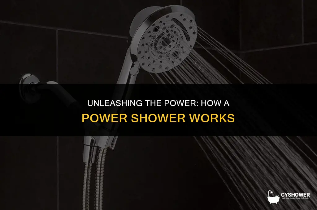 how a power shower works