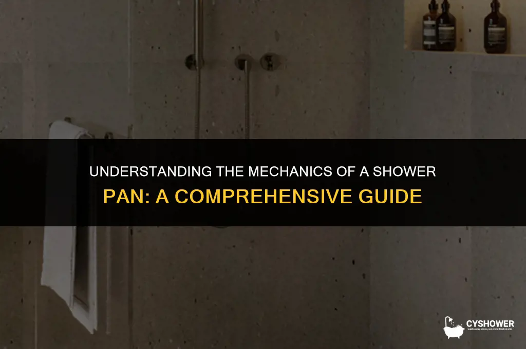 how a shower pan works