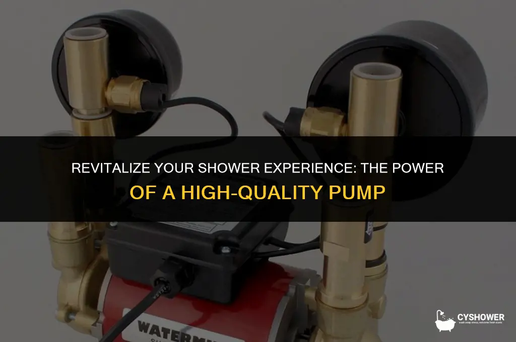 how a shower pump w