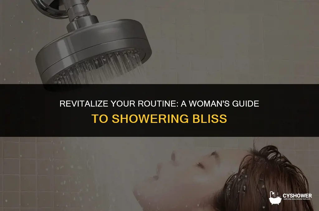 how a woman should shower
