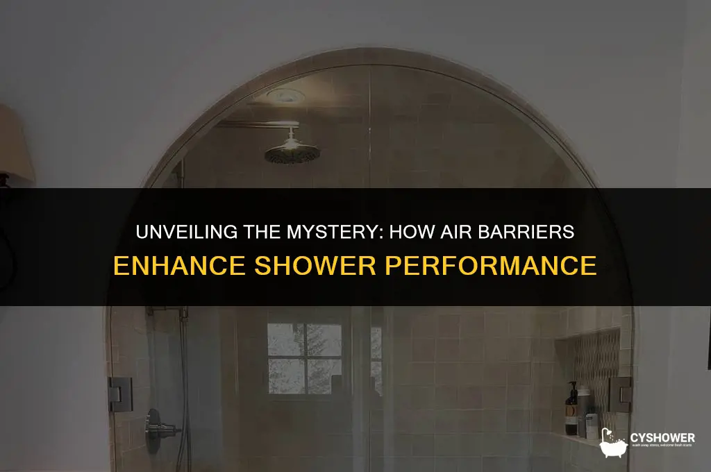 how air barrior behide shower