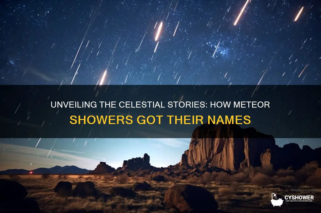 how are meteor shower got their names