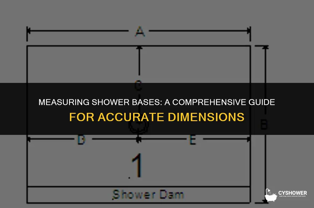 how are shower bases measured
