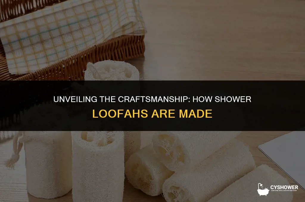 how are shower loofahs made
