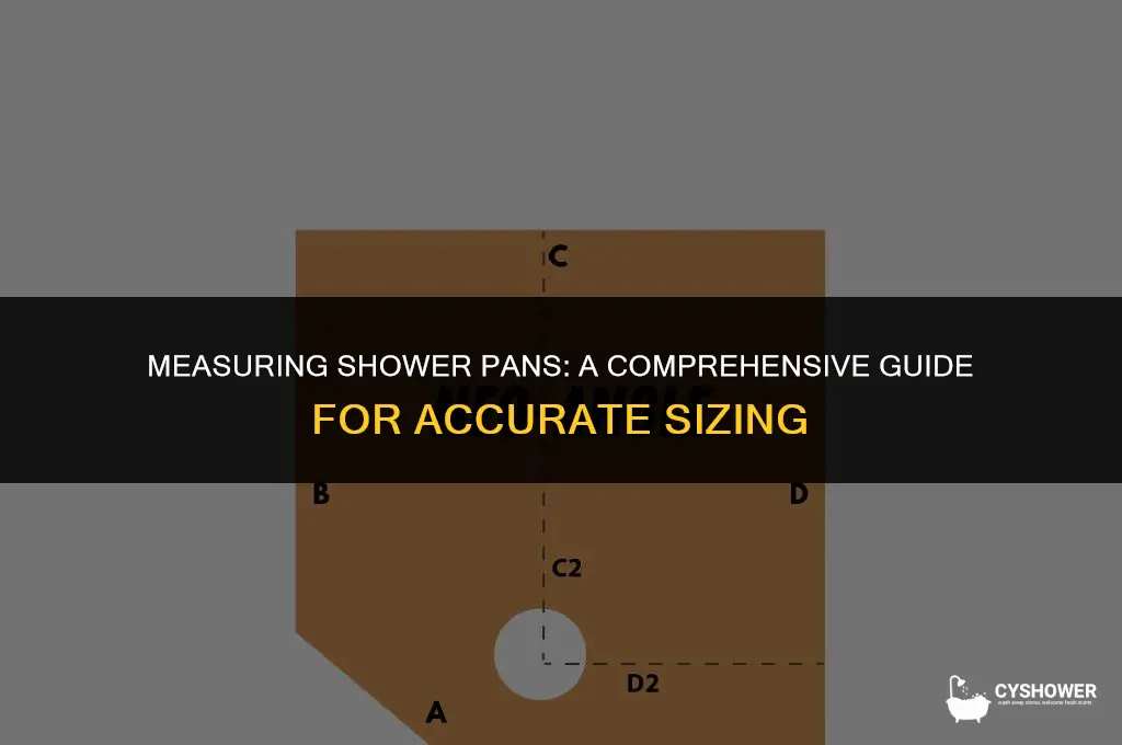 how are shower pans measured