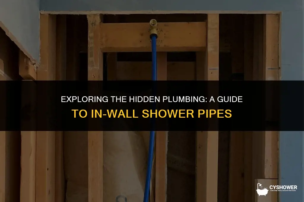 how are shower pipes in wall